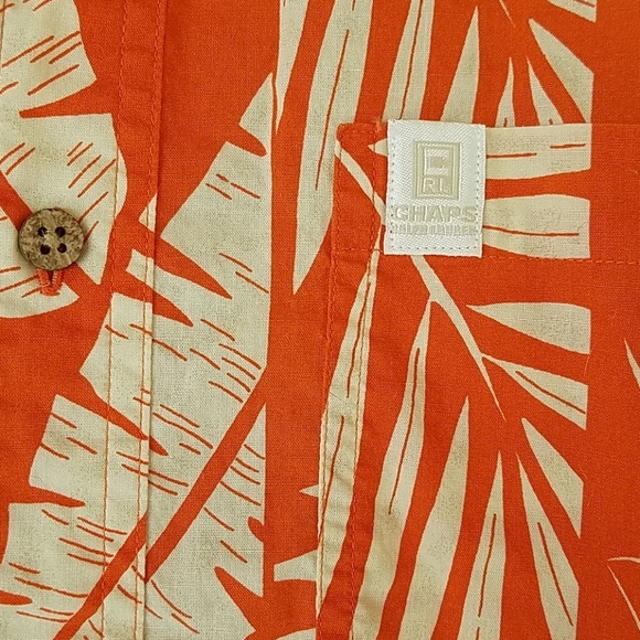 RALPH LAUREN CHAPS Hawaiian Cotton Shirt sz medium - Picture 1 of 6